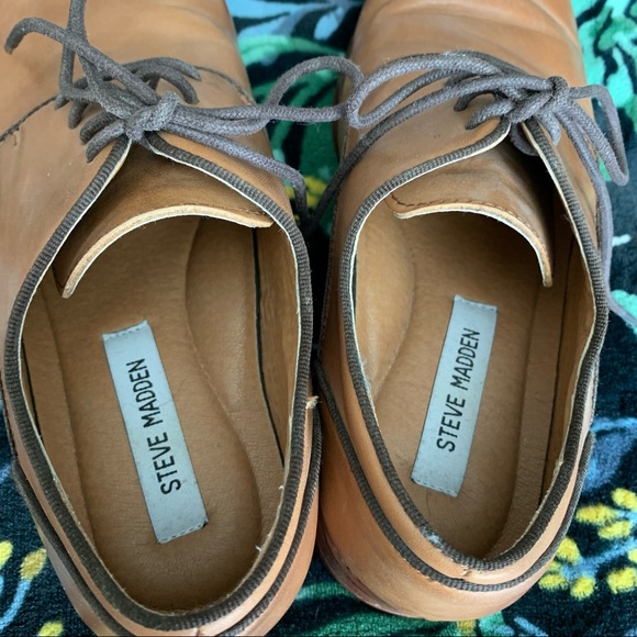 Steve Madden Husk Mens Oxford Shoe Brown 7.5 - Picture 4 of 7